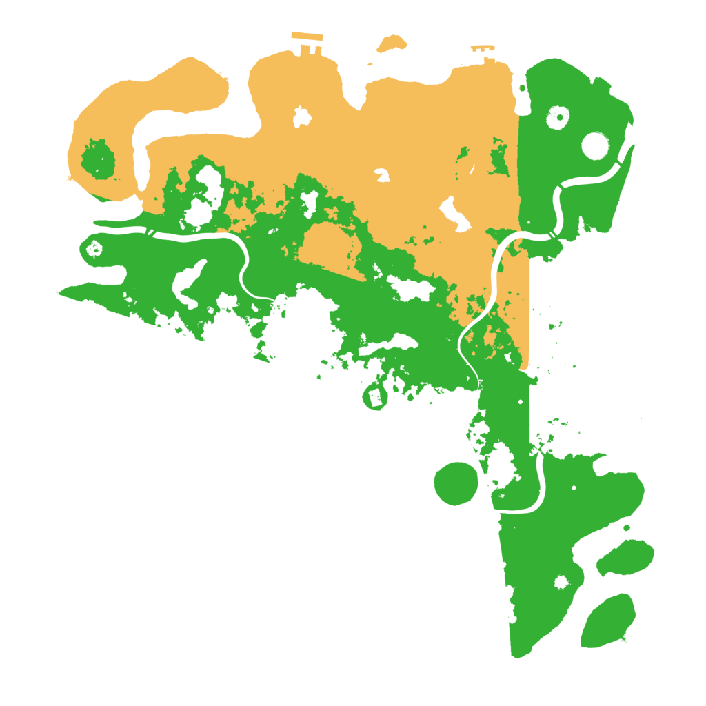Biome Rust Map: Procedural Map, Size: 4545, Seed: 3000