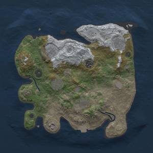 Thumbnail Rust Map: Procedural Map, Size: 3000, Seed: 811695945, 12 Monuments