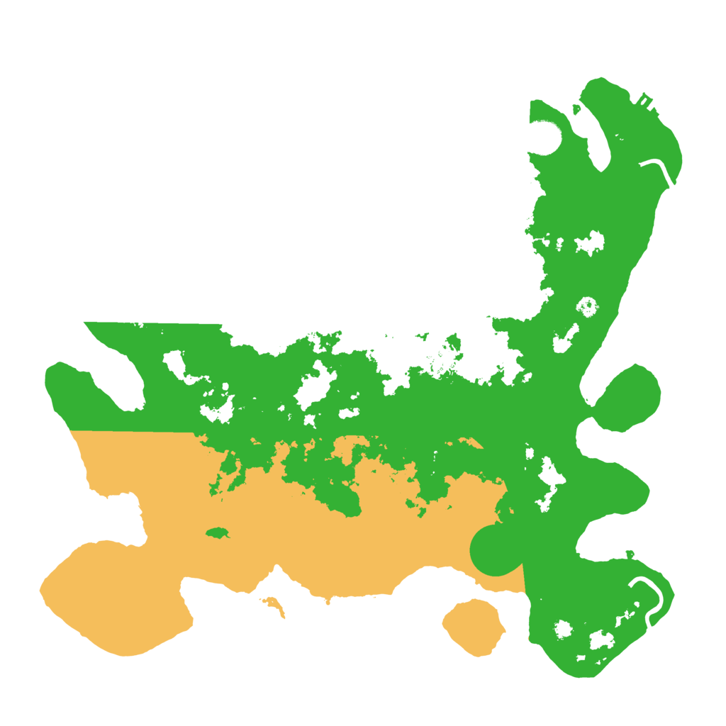 Biome Rust Map: Procedural Map, Size: 3700, Seed: 484044336