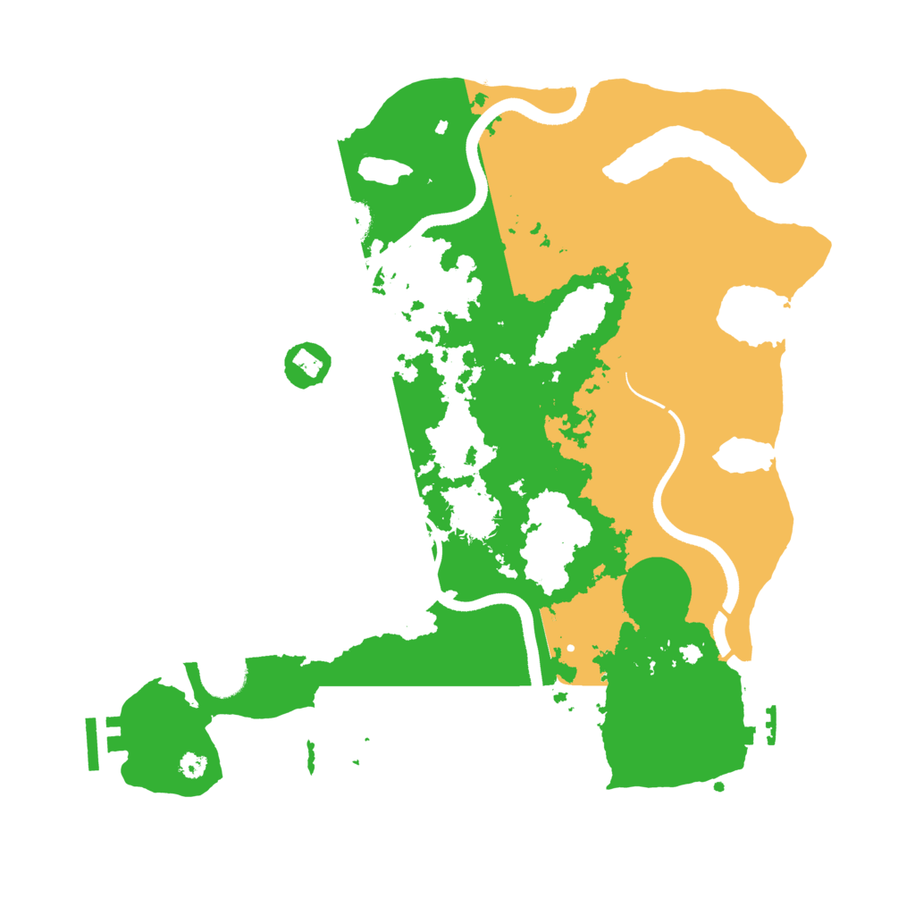 Biome Rust Map: Procedural Map, Size: 3500, Seed: 3959