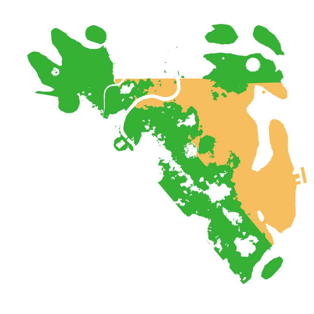Biome Rust Map: Procedural Map, Size: 3950, Seed: 76094436