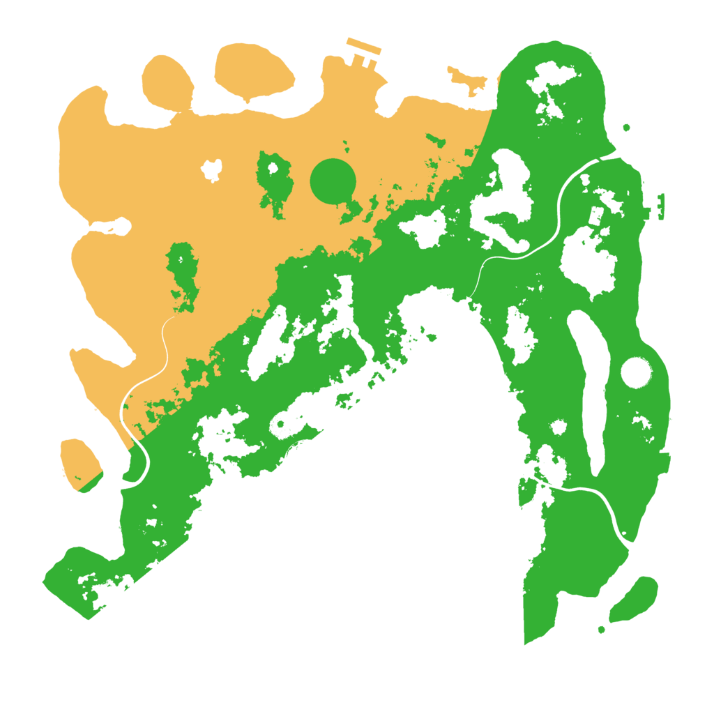 Biome Rust Map: Procedural Map, Size: 4100, Seed: 46850784