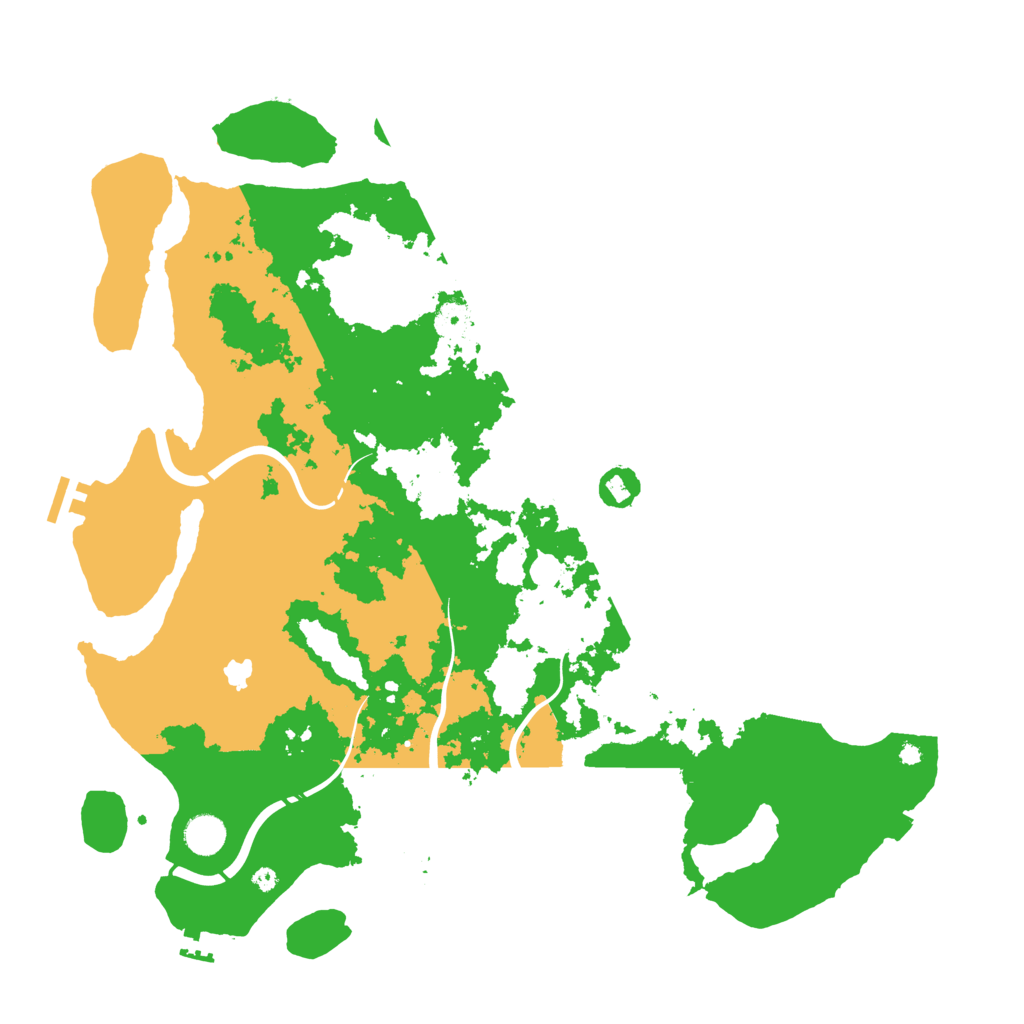 Biome Rust Map: Procedural Map, Size: 4400, Seed: 53149592