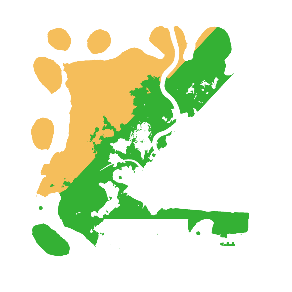 Biome Rust Map: Procedural Map, Size: 3000, Seed: 1539855820