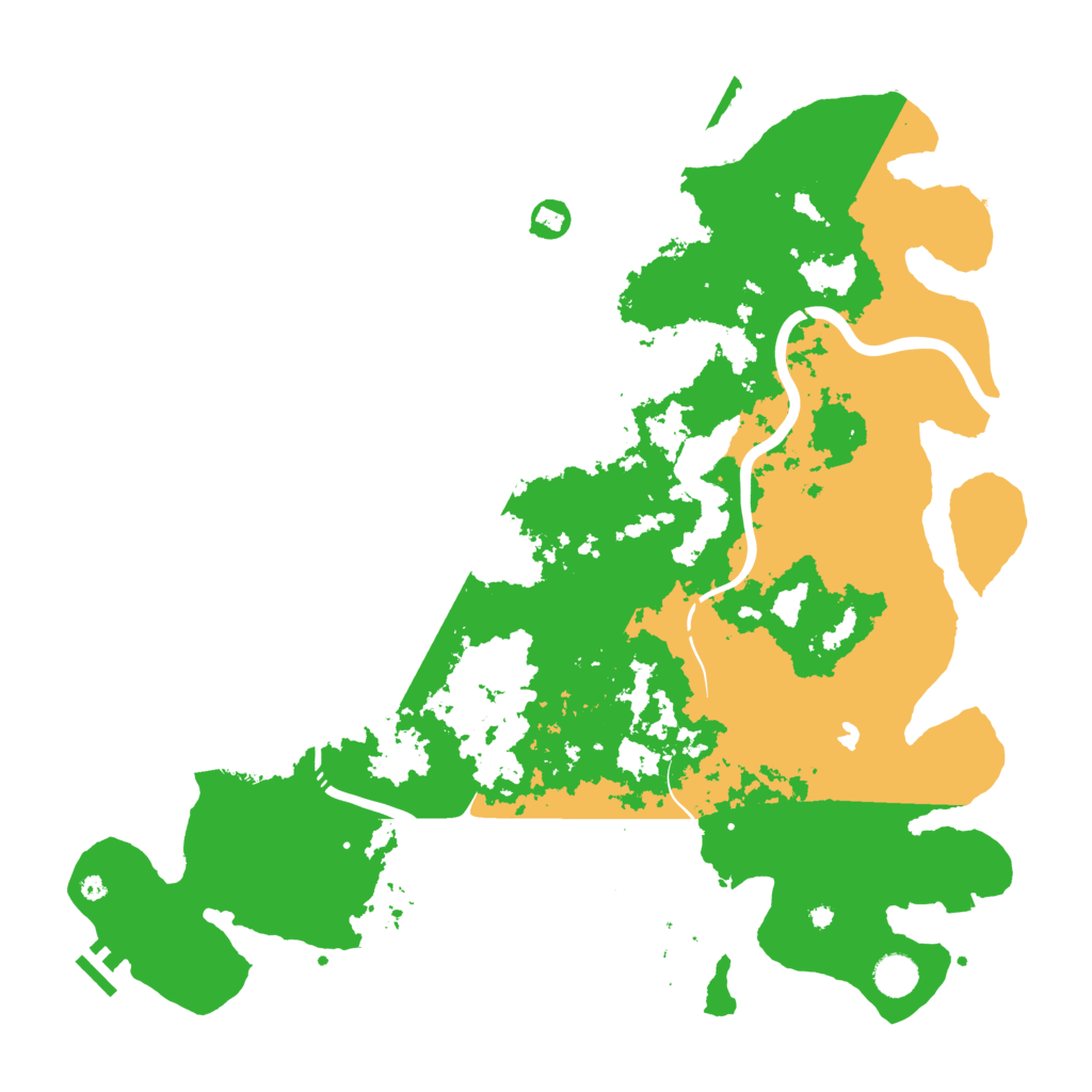 Biome Rust Map: Procedural Map, Size: 4400, Seed: 83799751