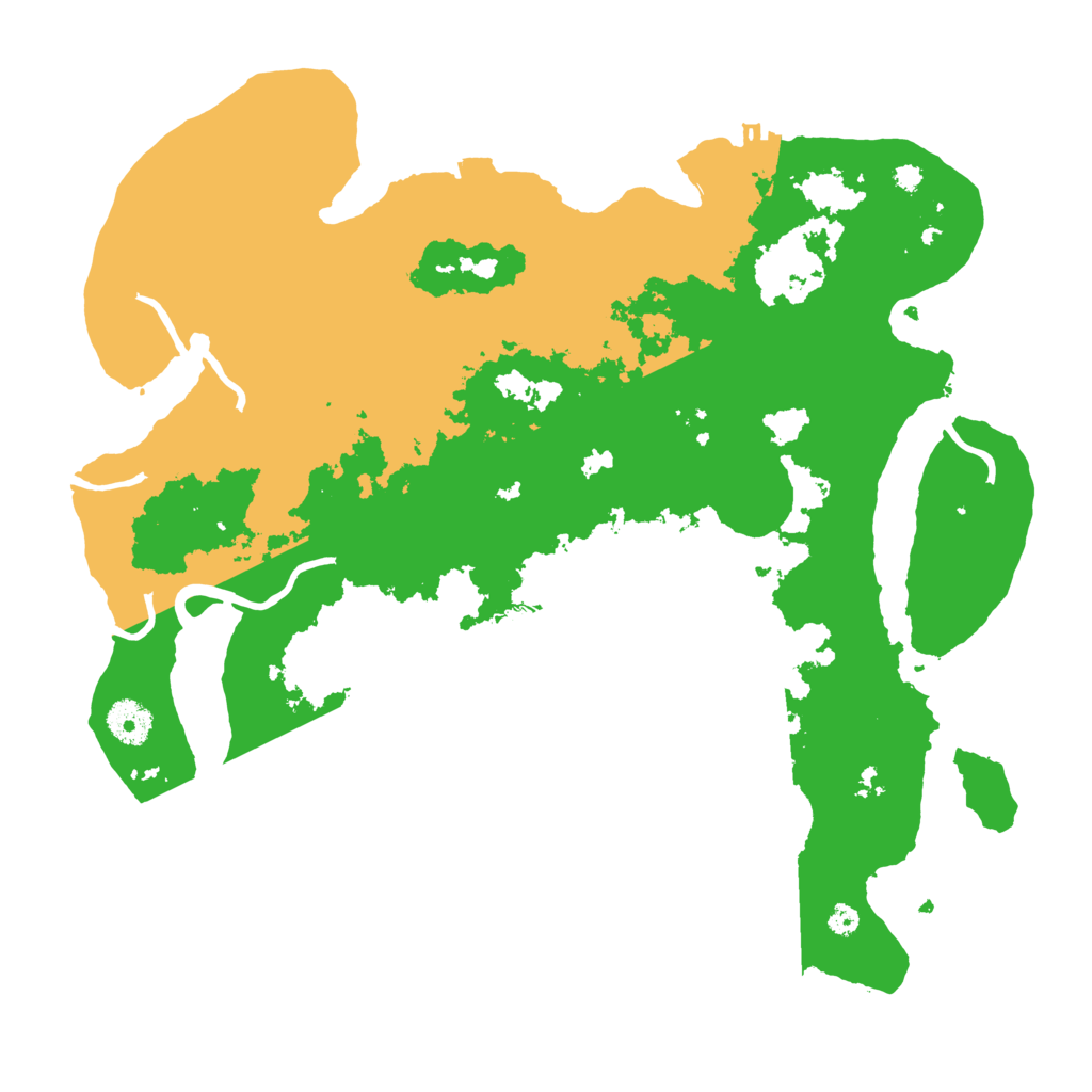 Biome Rust Map: Procedural Map, Size: 3700, Seed: 59782448