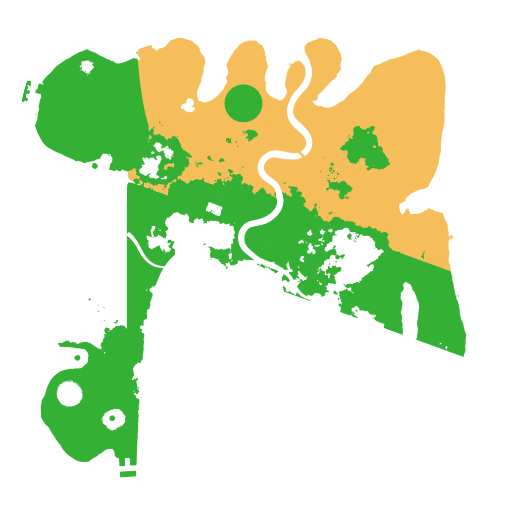 Biome Rust Map: Procedural Map, Size: 3550, Seed: 4558238