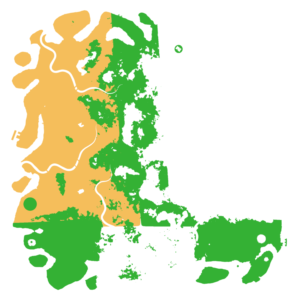 Biome Rust Map: Procedural Map, Size: 6000, Seed: 44887784