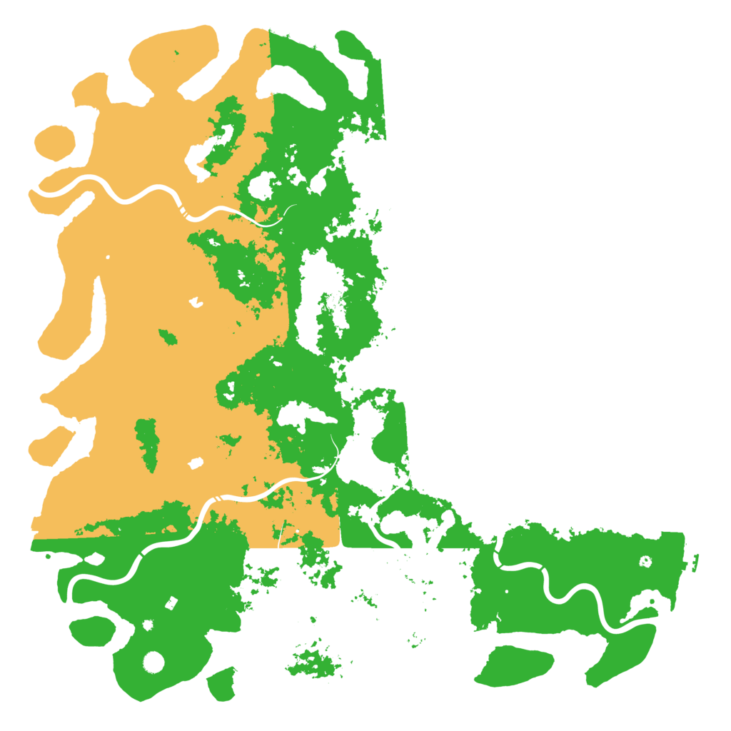 Biome Rust Map: Procedural Map, Size: 6000, Seed: 44887784