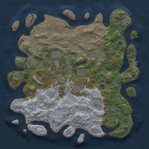 Thumbnail Rust Map: Procedural Map, Size: 4250, Seed: 454545, 19 Monuments