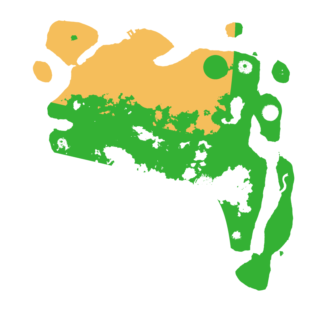 Biome Rust Map: Procedural Map, Size: 3500, Seed: 96878591
