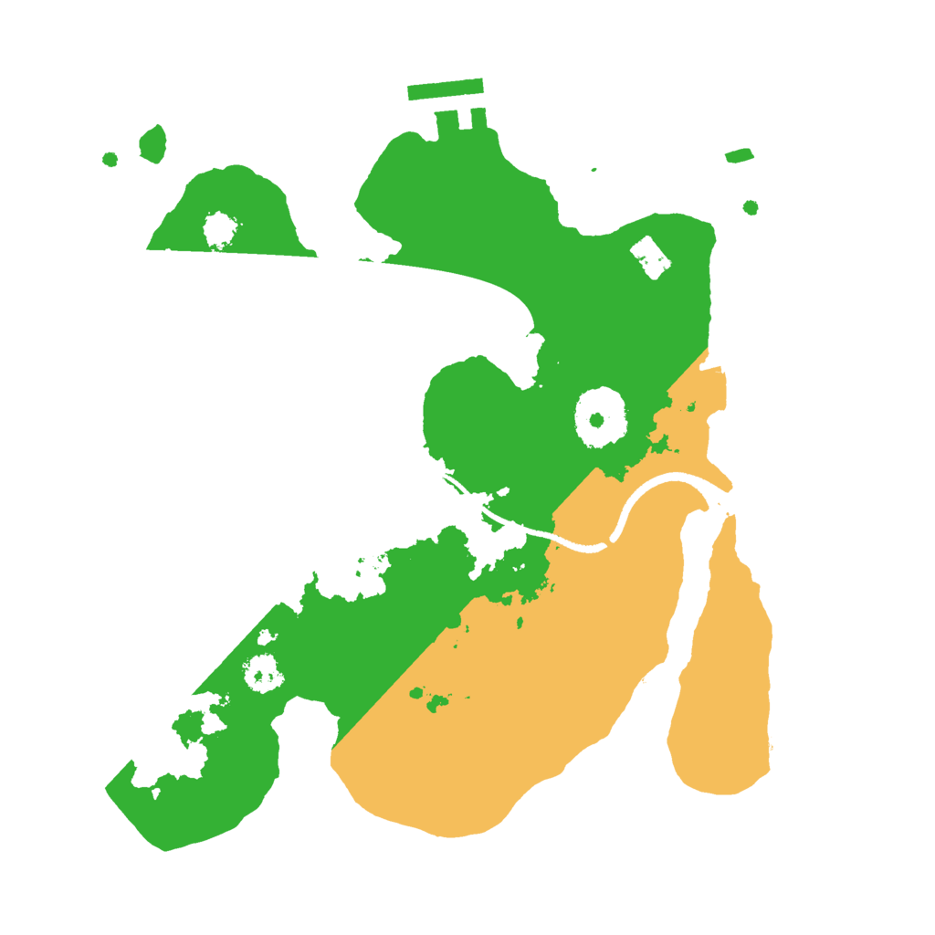 Biome Rust Map: Procedural Map, Size: 2500, Seed: 1672080552