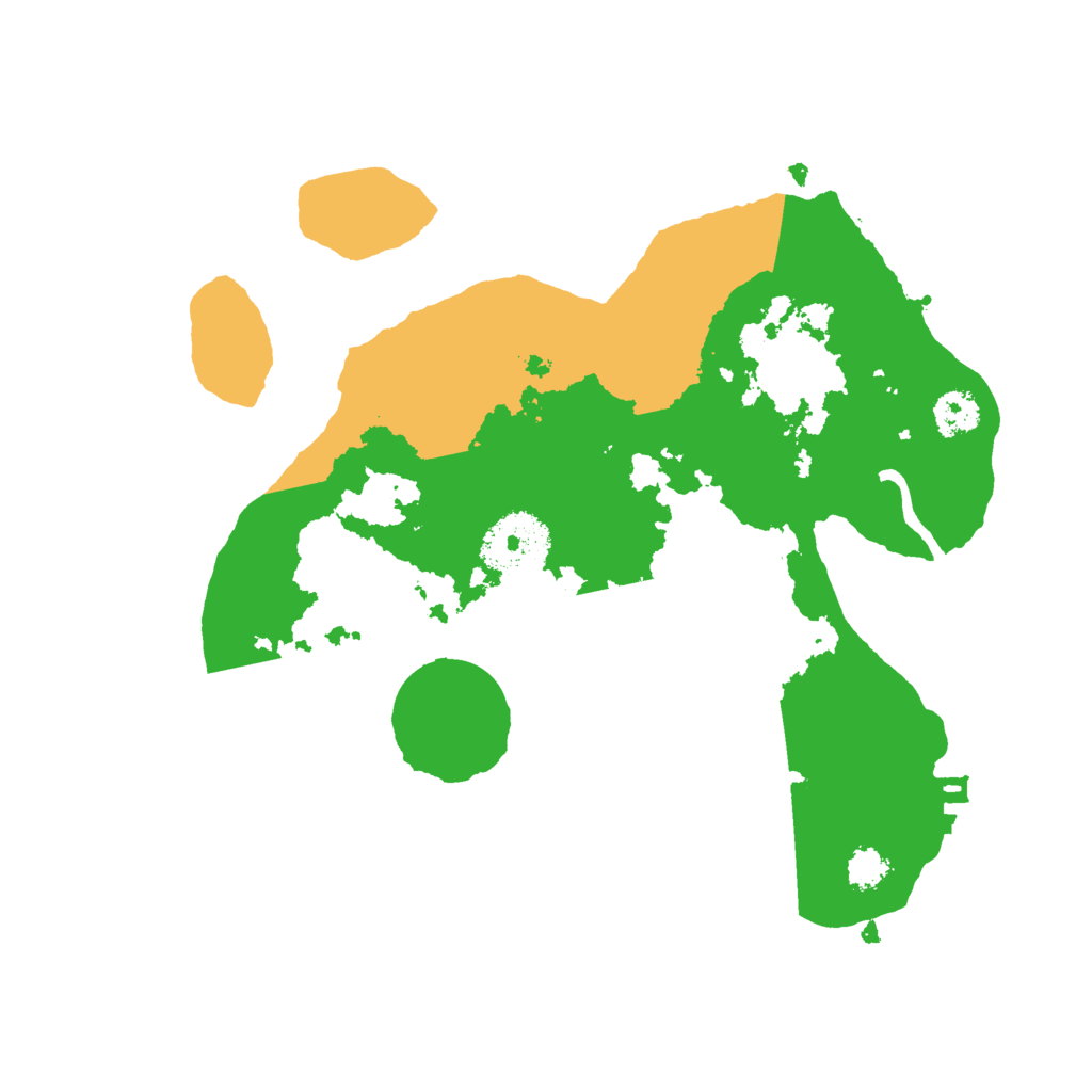 Biome Rust Map: Procedural Map, Size: 2500, Seed: 230504