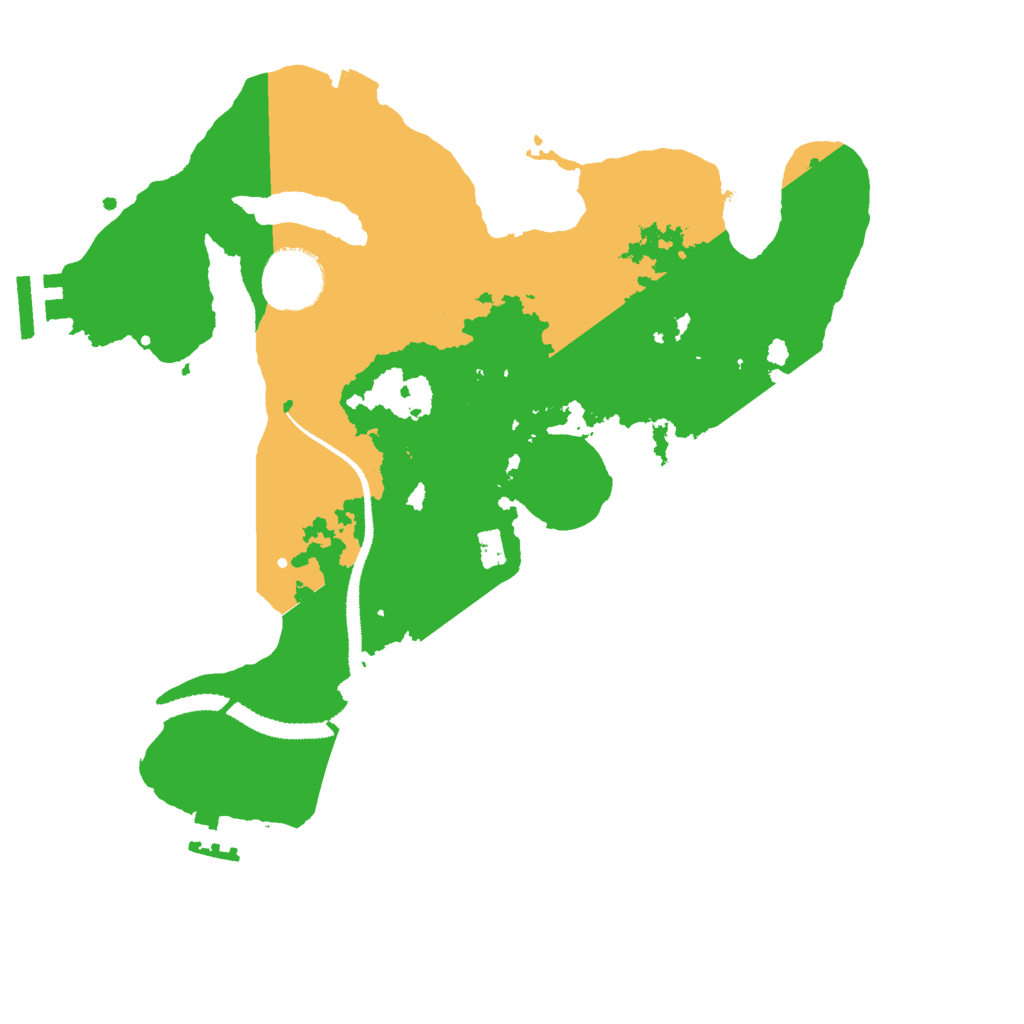 Biome Rust Map: Procedural Map, Size: 3000, Seed: 599116600