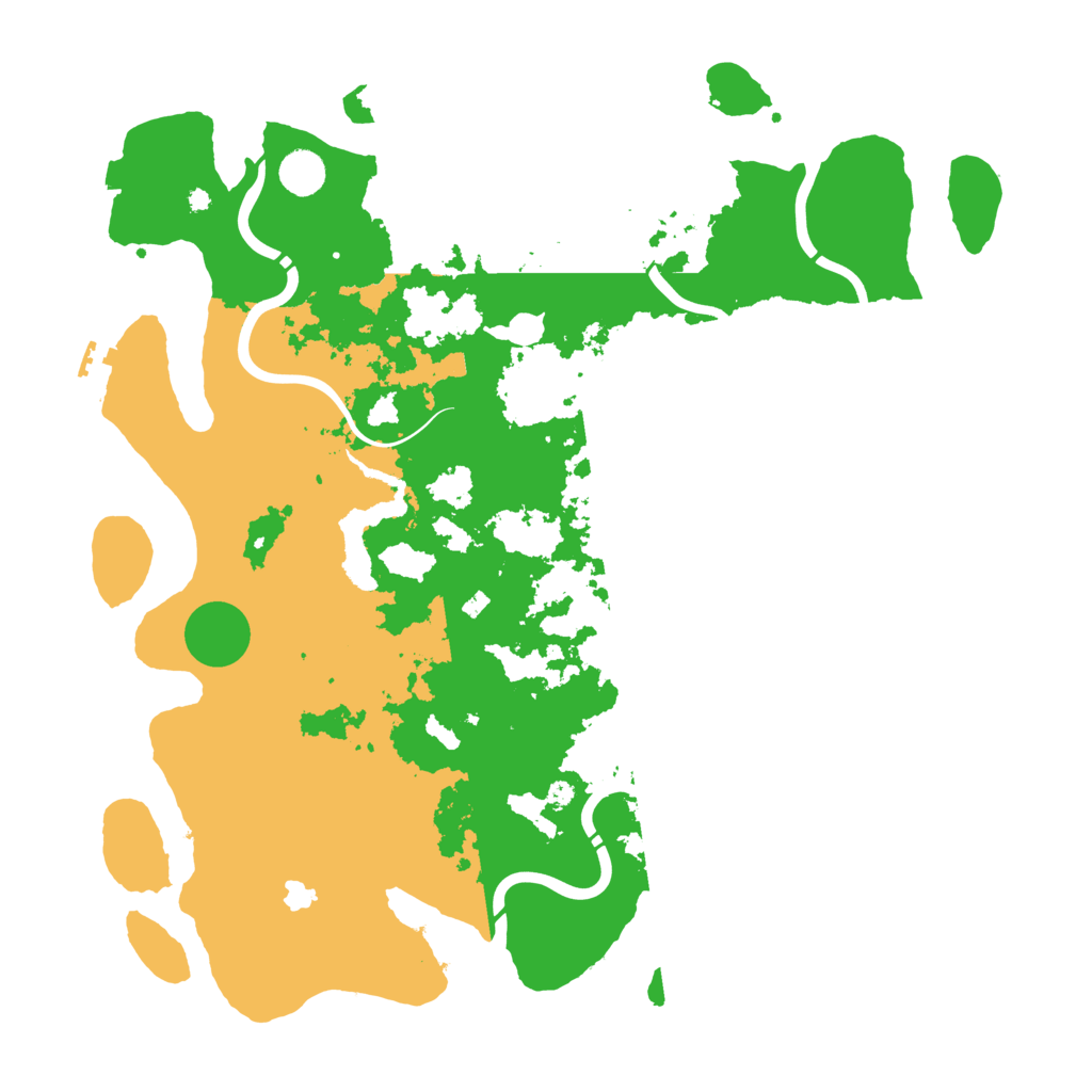 Biome Rust Map: Procedural Map, Size: 4400, Seed: 28629508