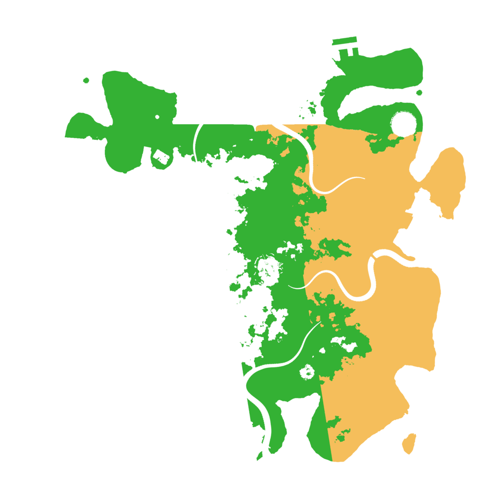 Biome Rust Map: Procedural Map, Size: 3500, Seed: 1208058958