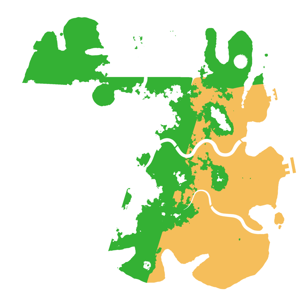 Biome Rust Map: Procedural Map, Size: 3950, Seed: 15653803