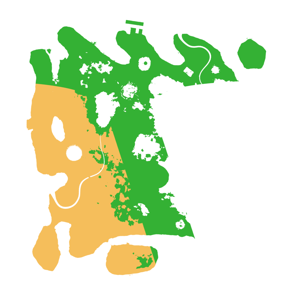 Biome Rust Map: Procedural Map, Size: 3400, Seed: 16814141