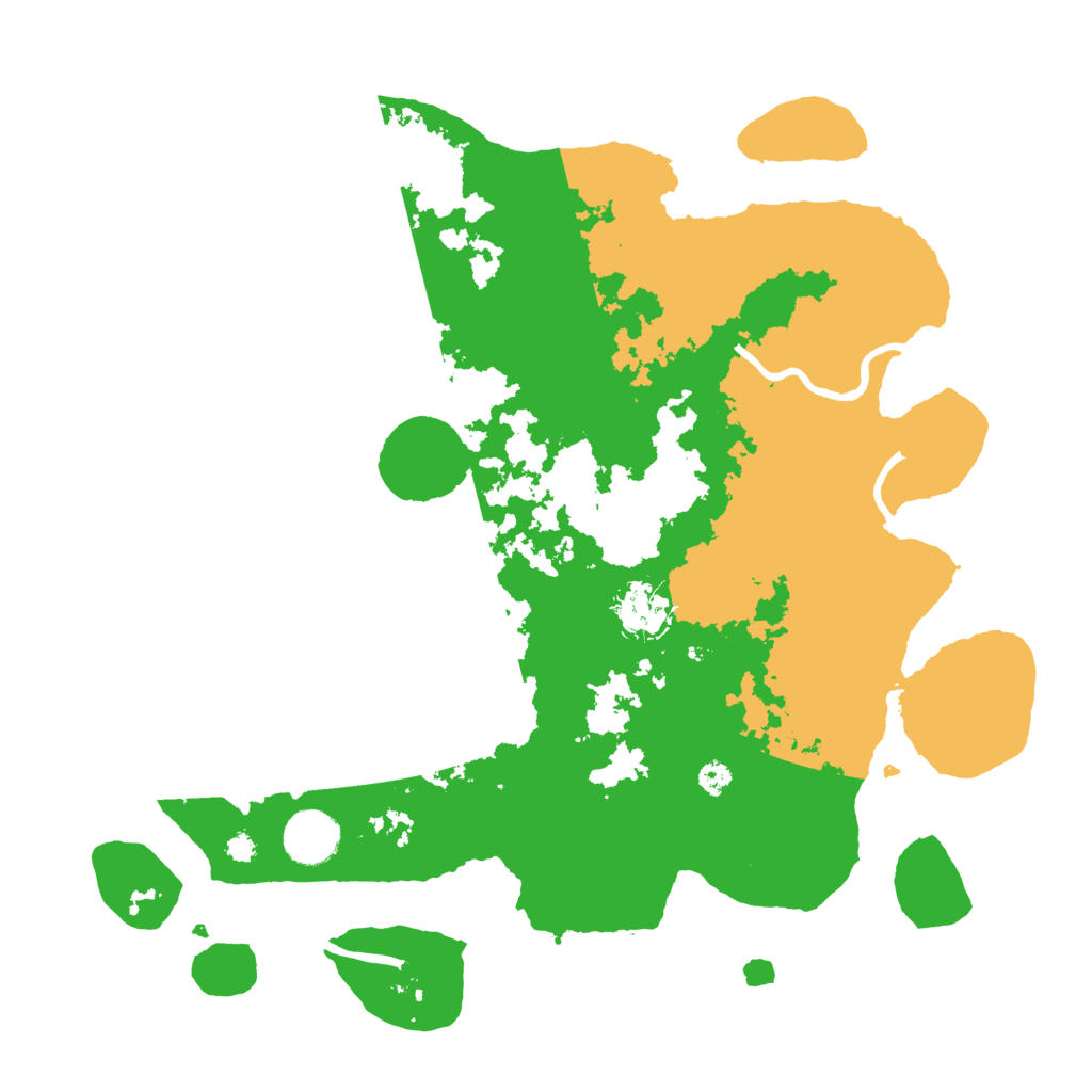 Biome Rust Map: Procedural Map, Size: 3500, Seed: 6325883