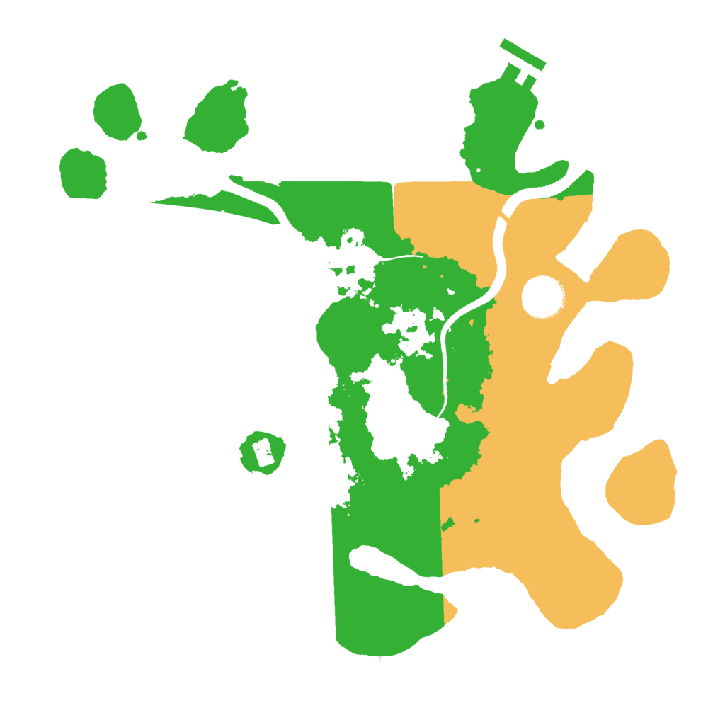 Biome Rust Map: Procedural Map, Size: 3000, Seed: 19470