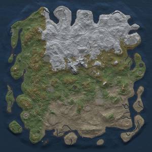 Thumbnail Rust Map: Procedural Map, Size: 5500, Seed: 768249655, 19 Monuments