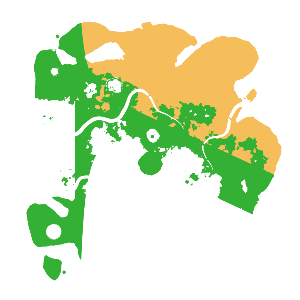 Biome Rust Map: Procedural Map, Size: 3500, Seed: 52749