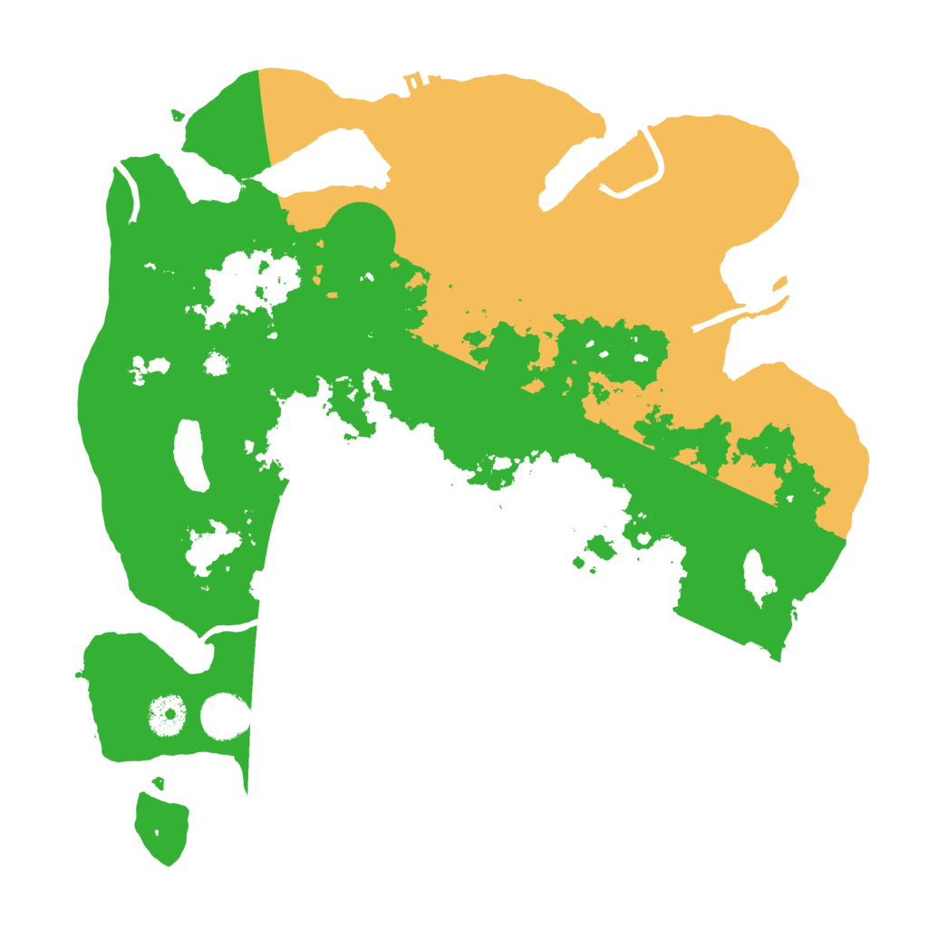 Biome Rust Map: Procedural Map, Size: 3500, Seed: 52749