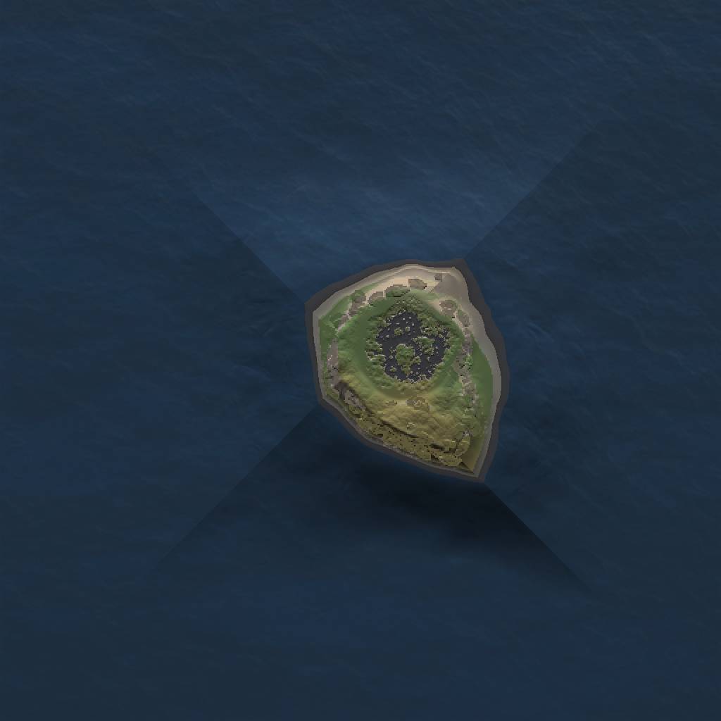 Rust Map: Procedural Map, Size: 1000, Seed: 1091794, 3 Monuments