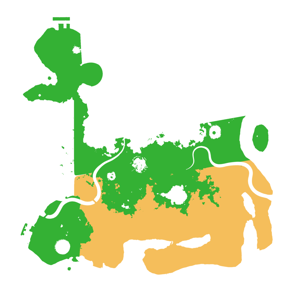 Biome Rust Map: Procedural Map, Size: 3500, Seed: 6699