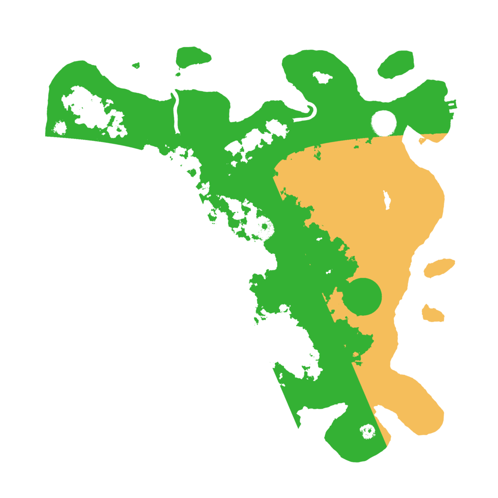 Biome Rust Map: Procedural Map, Size: 3500, Seed: 350180116