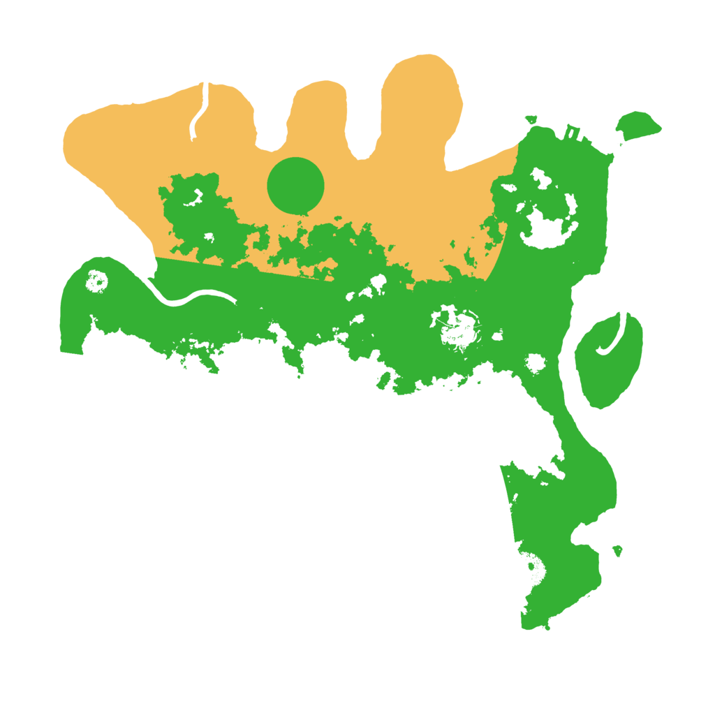 Biome Rust Map: Procedural Map, Size: 3300, Seed: 208178812