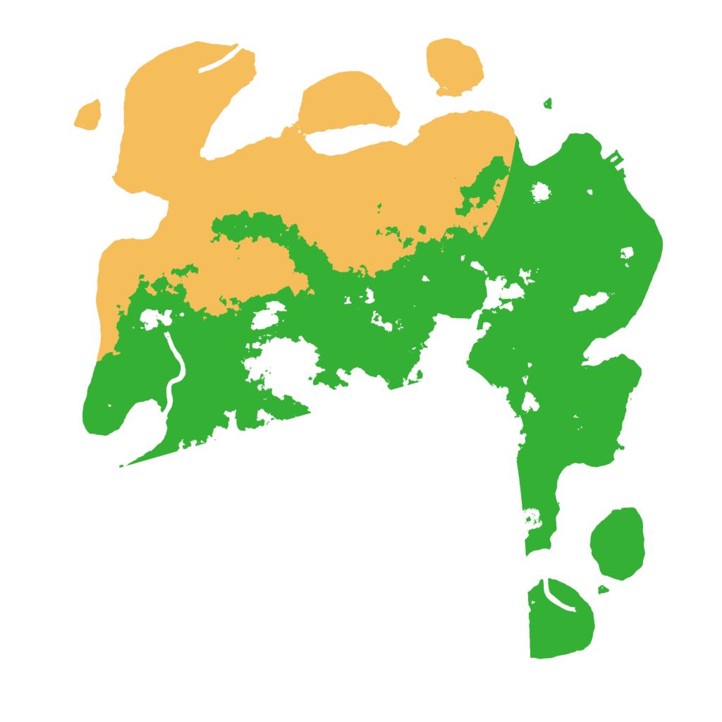 Biome Rust Map: Procedural Map, Size: 3500, Seed: 8478256