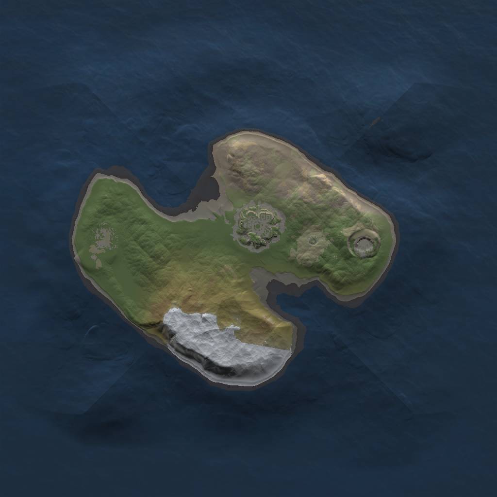 Rust Map: Barren, Size: 1500, Seed: 2027033642, 3 Monuments