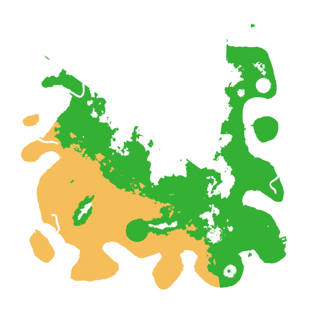 Biome Rust Map: Procedural Map, Size: 3650, Seed: 111111