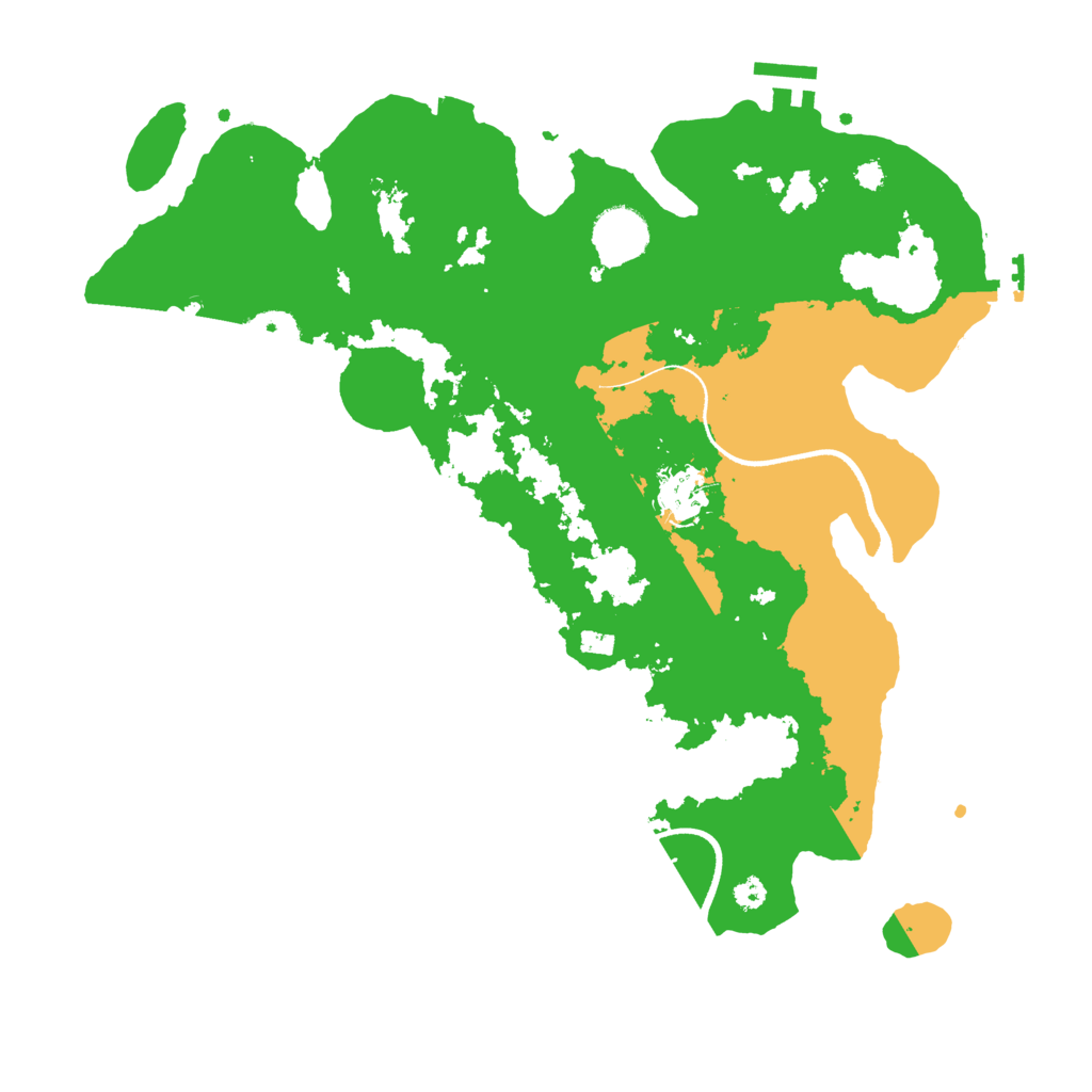 Biome Rust Map: Procedural Map, Size: 3500, Seed: 25275342
