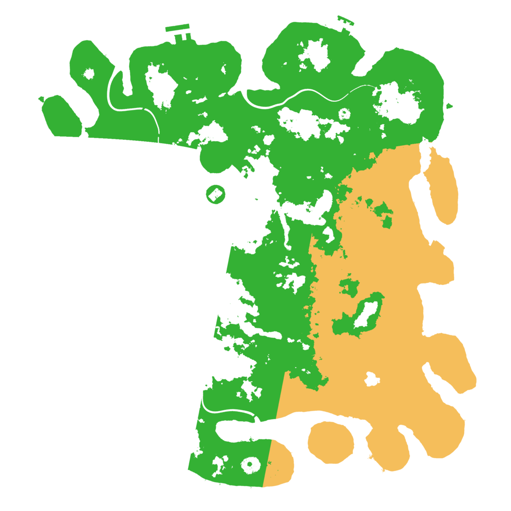 Biome Rust Map: Procedural Map, Size: 4300, Seed: 57697021