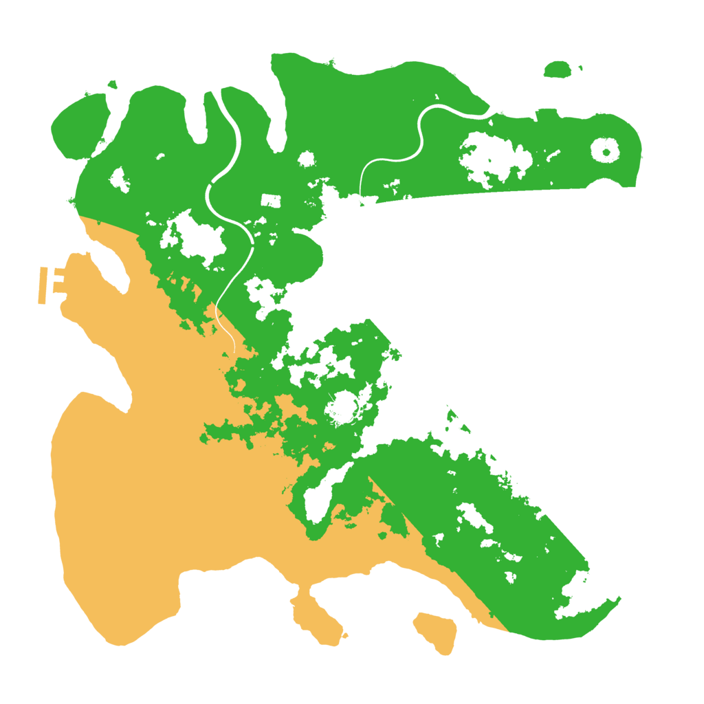 Biome Rust Map: Procedural Map, Size: 3850, Seed: 88002983