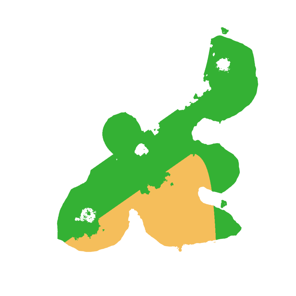 Biome Rust Map: Procedural Map, Size: 2000, Seed: 62584