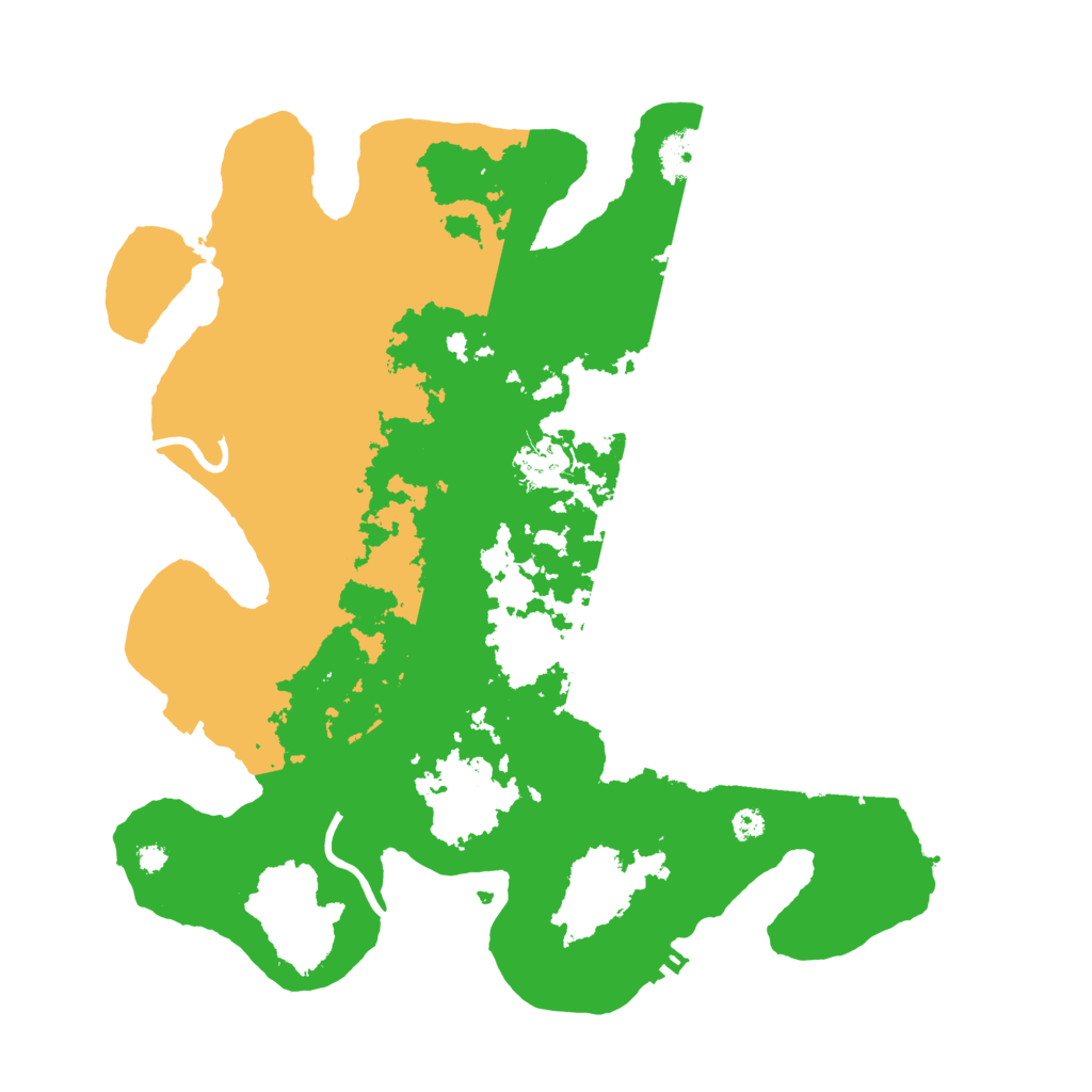 Biome Rust Map: Procedural Map, Size: 3500, Seed: 81114515