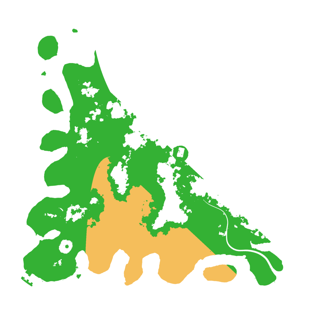 Biome Rust Map: Procedural Map, Size: 3500, Seed: 291807664