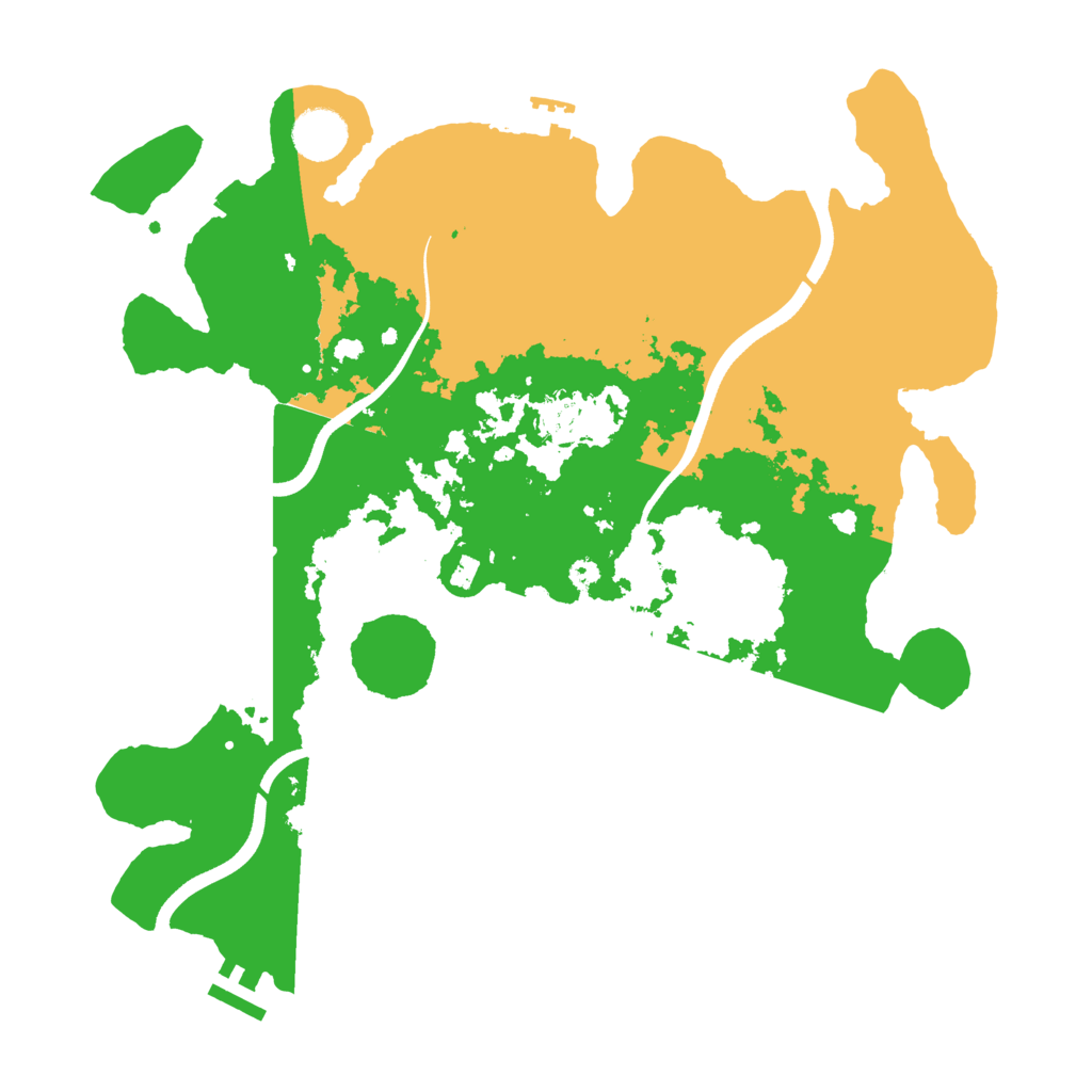 Biome Rust Map: Procedural Map, Size: 3650, Seed: 46760860