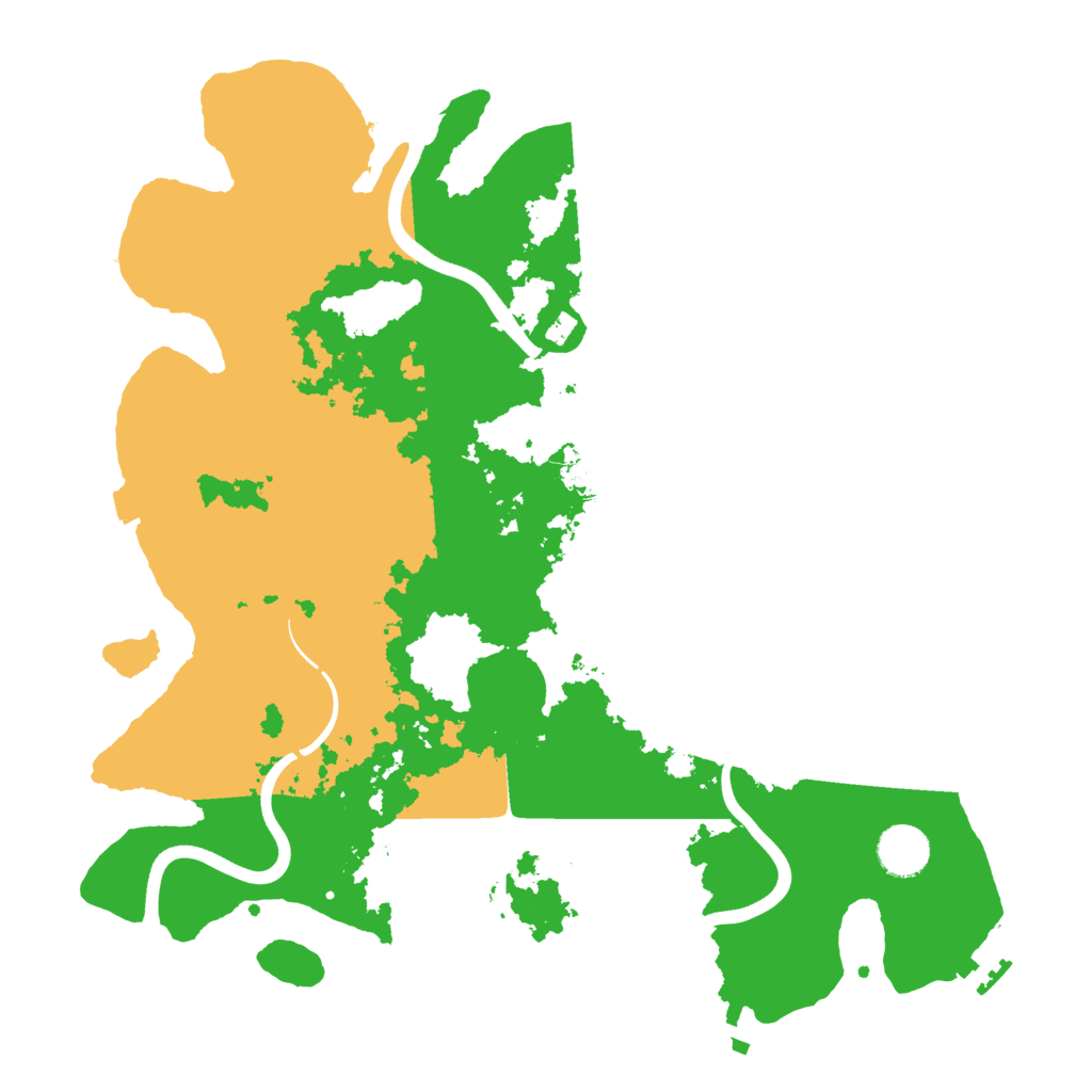 Biome Rust Map: Procedural Map, Size: 3700, Seed: 67398286