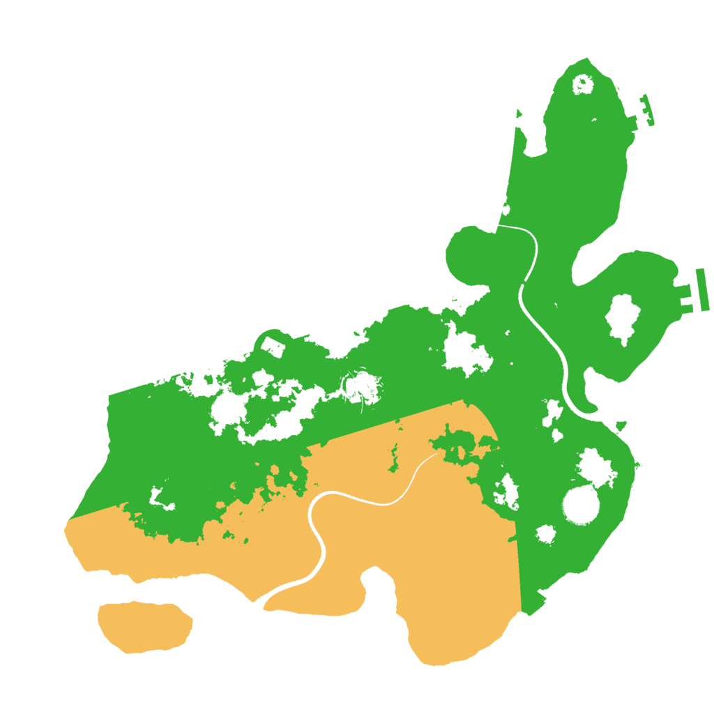 Biome Rust Map: Procedural Map, Size: 3400, Seed: 51098562