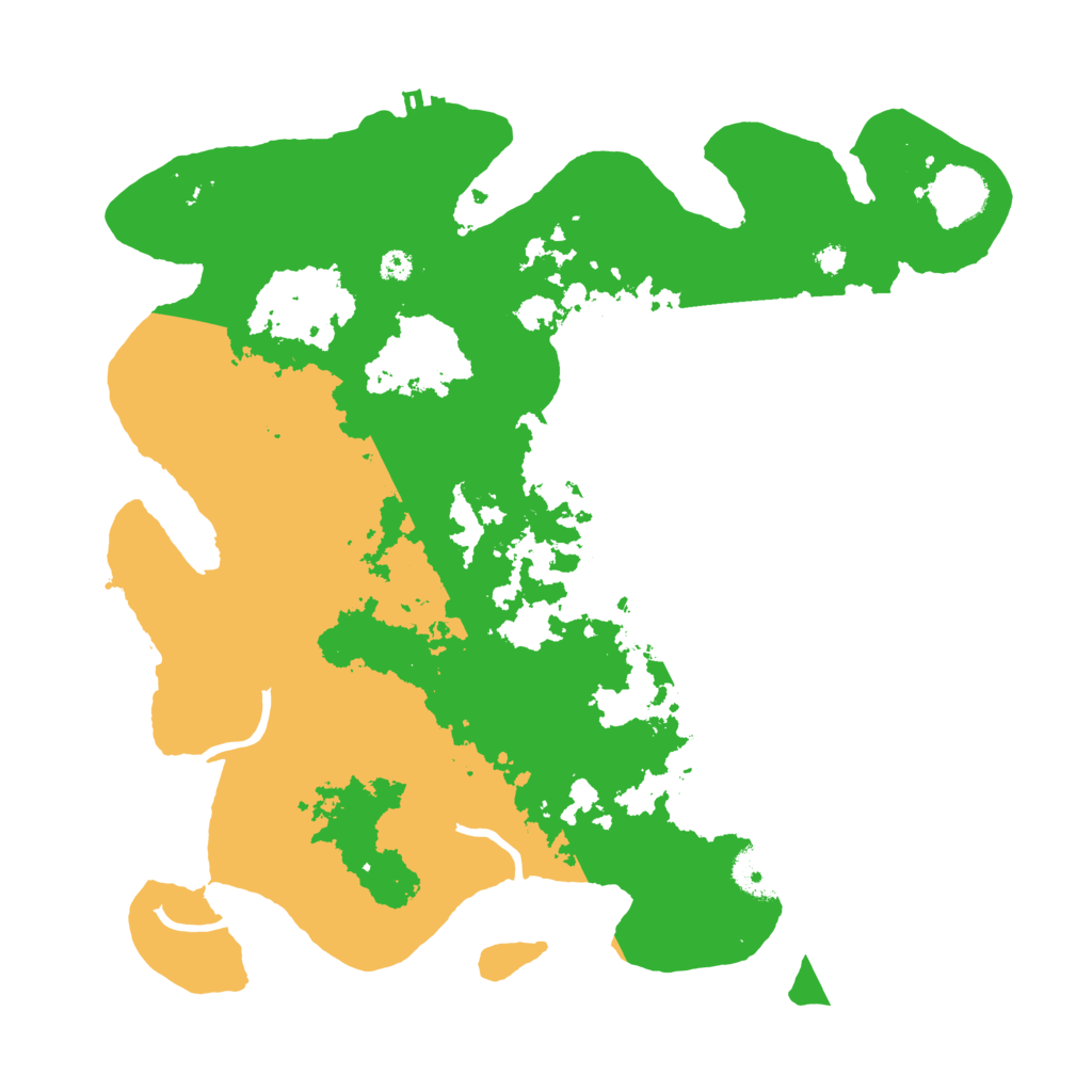 Biome Rust Map: Procedural Map, Size: 3500, Seed: 48934407
