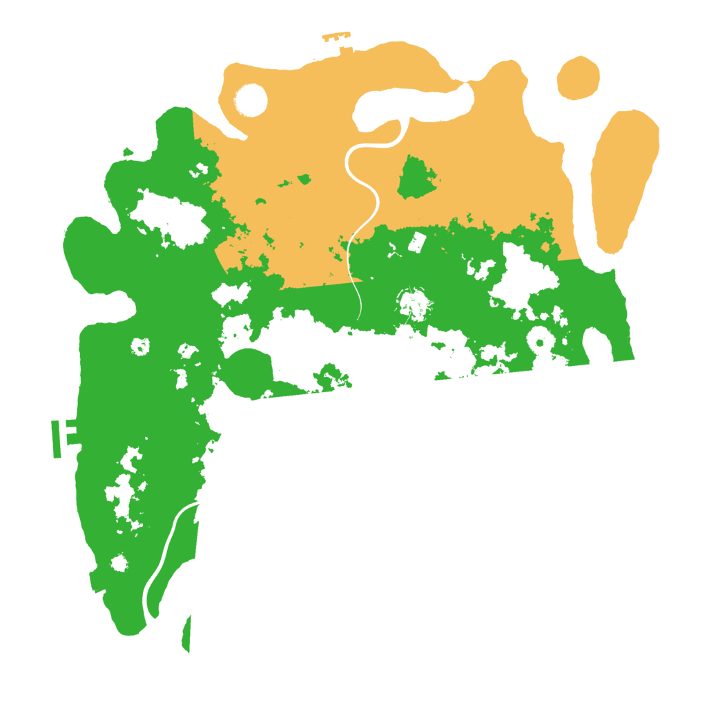 Biome Rust Map: Procedural Map, Size: 3800, Seed: 36643146