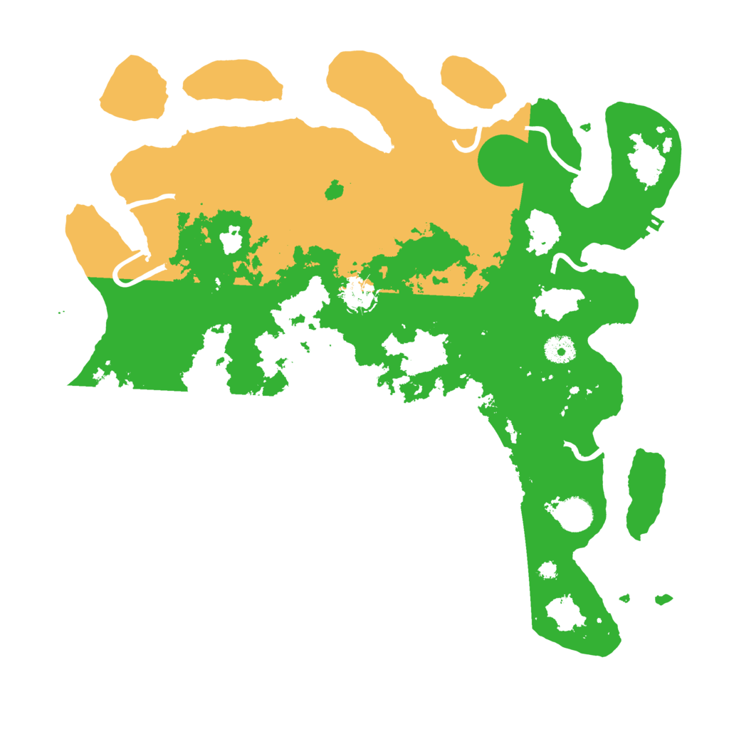 Biome Rust Map: Procedural Map, Size: 3700, Seed: 92366042