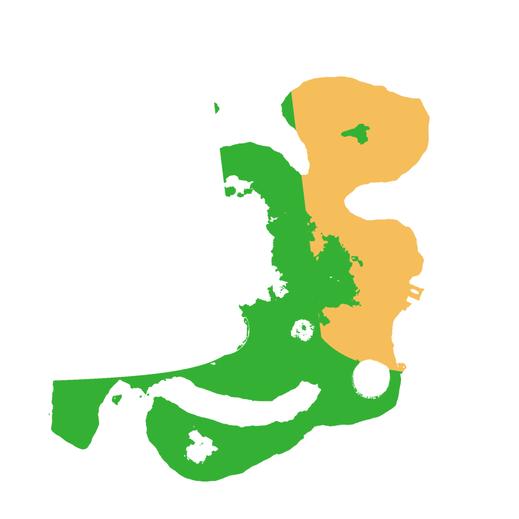 Biome Rust Map: Procedural Map, Size: 2500, Seed: 133125