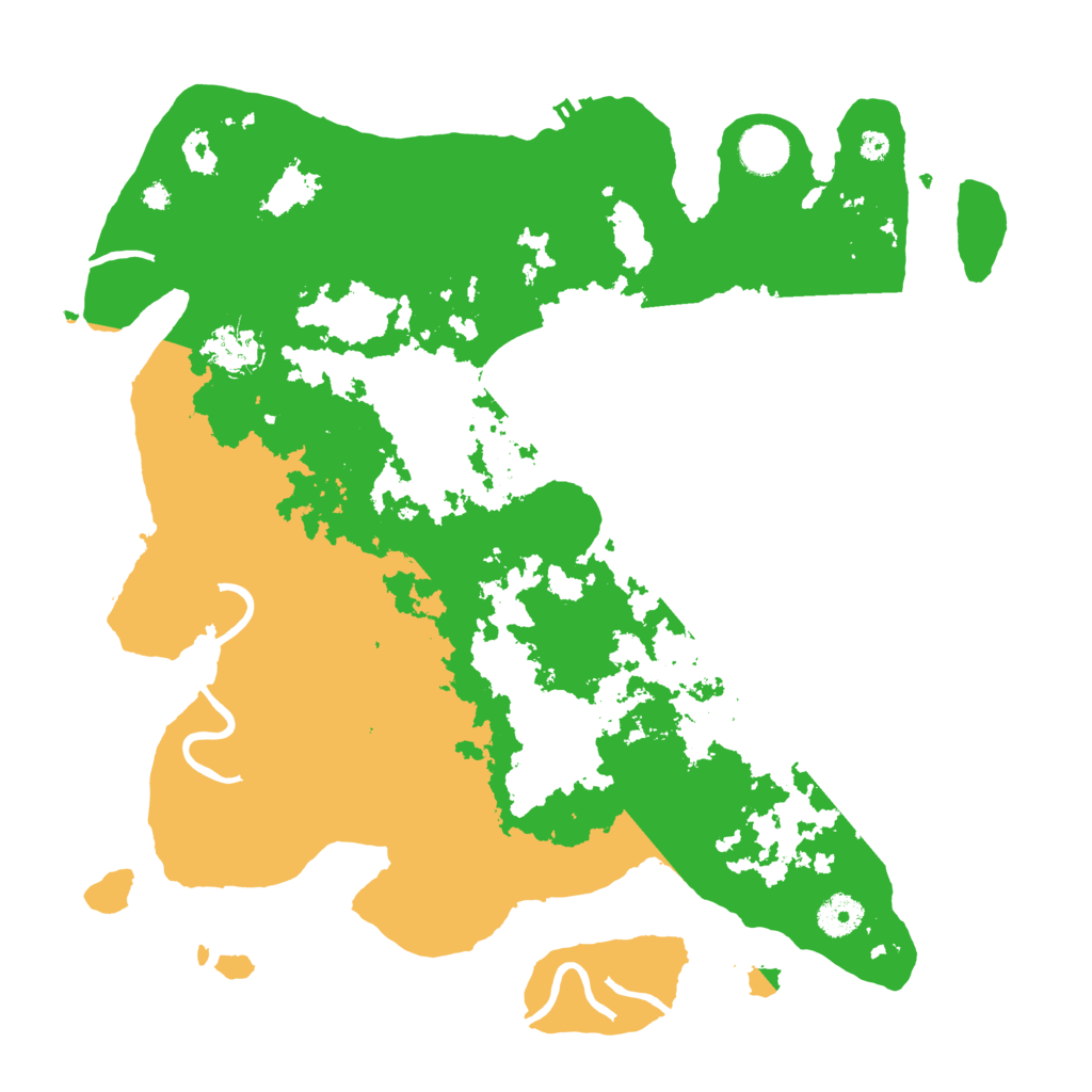 Biome Rust Map: Procedural Map, Size: 3800, Seed: 31339740