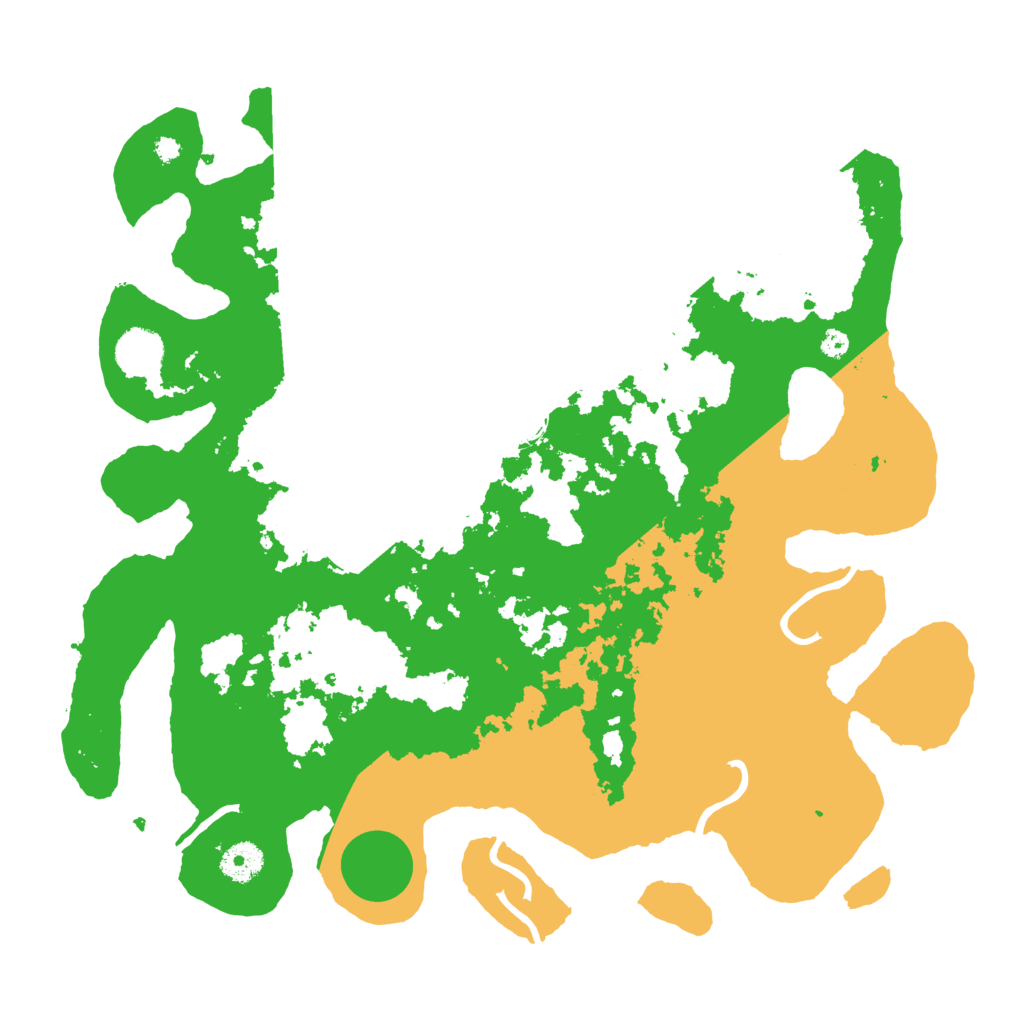 Biome Rust Map: Procedural Map, Size: 3800, Seed: 51408156
