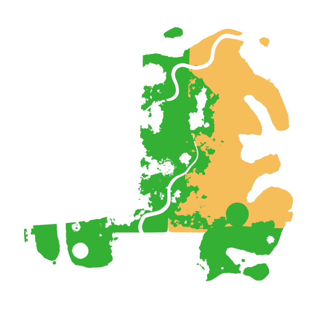 Biome Rust Map: Procedural Map, Size: 3600, Seed: 3165